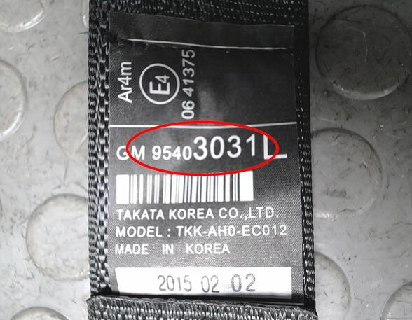 Safety Belts OPEL Mokka/Mokka X (J13)