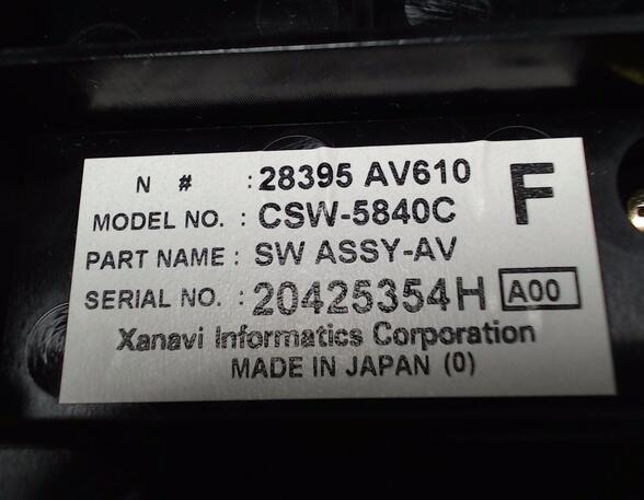 Air Conditioning Control Unit NISSAN Primera Kombi (WP12)