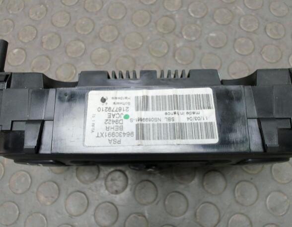 Air Conditioning Control Unit PEUGEOT 307 (3A/C)