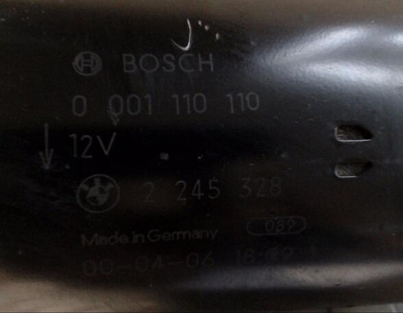 ANLASSER / STARTER BOSCH (Motorelektrik) BMW 3er Diesel (E36) 1665 ccm 66 KW 1995>2000