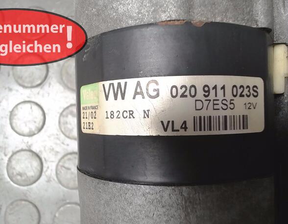 ANLASSER / STARTER VALEO (Motorelektrik) VW Golf Benzin (1 J) 1390 ccm 55 KW 1997>2003