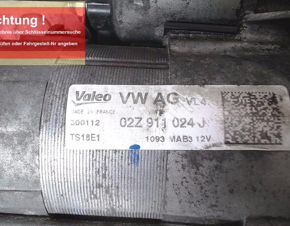 ANLASSER / STARTER VALEO (Motorelektrik) VW Golf Diesel (1K/1KP/5M/1KM) 1896 ccm 77 KW 2003>2008