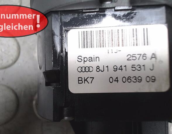 LICHTSCHALTER( FÜR NEBELSCHEINWERFER )  (Lenkrad und Zubehör) Audi Audi TT Benzin (8J) 3189 ccm 184 KW 2006>2010