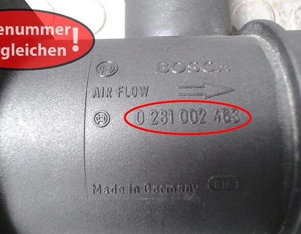 LUFTMASSENMESSER BOSCH (Gemischaufbereitung) VW Passat Diesel (3BG/3BL/3BS) 1896 ccm 74 KW 2000>2005