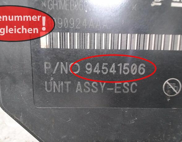 HAUPTBREMSAGGREGAT ABS  (Bremsen vorn) Opel Mokka Benzin (J-A) 1364 ccm 103 KW 2013>2016