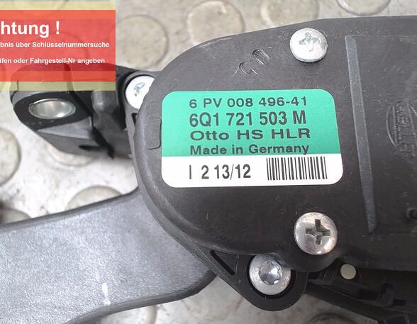 GASPEDAL  (Gemischaufbereitung) Skoda Fabia Benzin (5J) 1197 ccm 63 KW 2011>2013