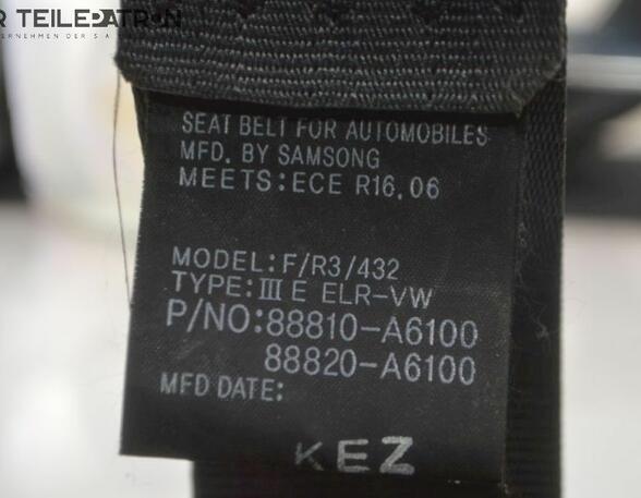 Seat Belt Pretensioners HYUNDAI i30 Coupe (--), HYUNDAI i30 (GD)