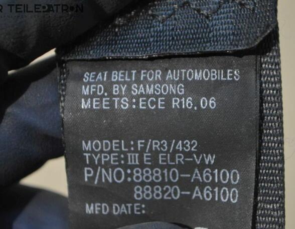 Seat Belt Pretensioners HYUNDAI i30 Coupe (--), HYUNDAI i30 (GD)