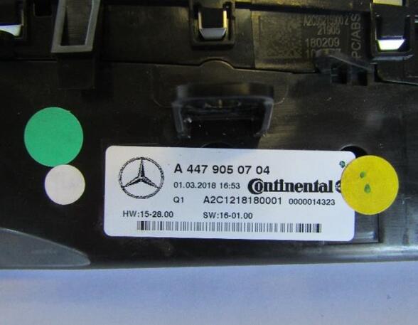 Control unit MERCEDES-BENZ V-CLASS (W447), MERCEDES-BENZ EQV (W447), MERCEDES-BENZ MARCO POLO Camper (W447)