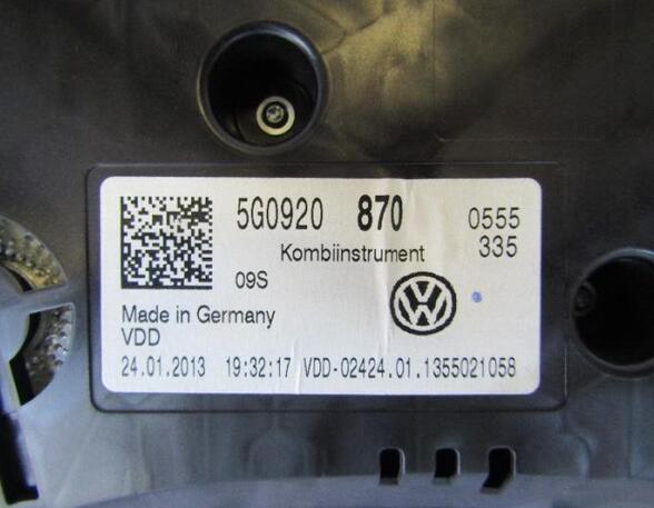 Tachometer (Revolution Counter) VW GOLF VII (5G1, BQ1, BE1, BE2)