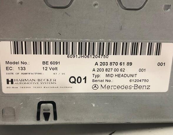 
CD-Radio Mercedes-Benz C-Klasse W203 2038706189 P21409938
