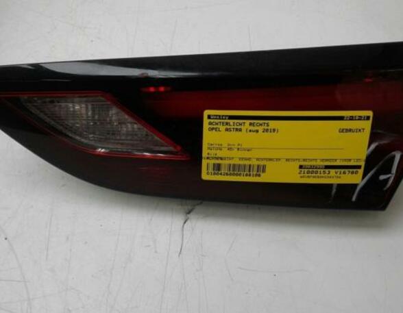 Combination Rearlight OPEL ASTRA K (B16)