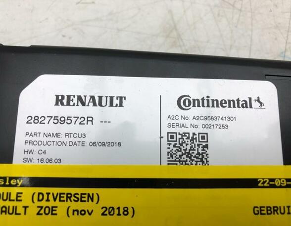 Steuergerät Renault Zoe BFM 282759572R P17395729