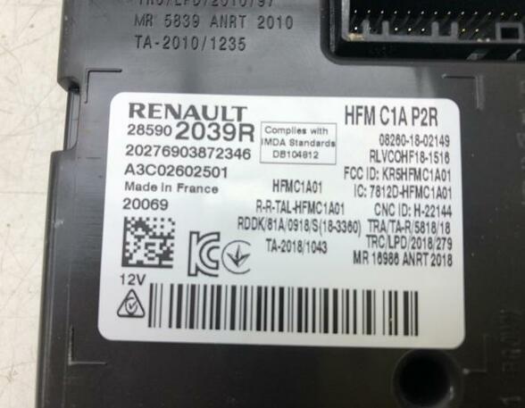 Steuergerät Renault Zoe Kasten/Schrägheck BFM 285902039R P17297185