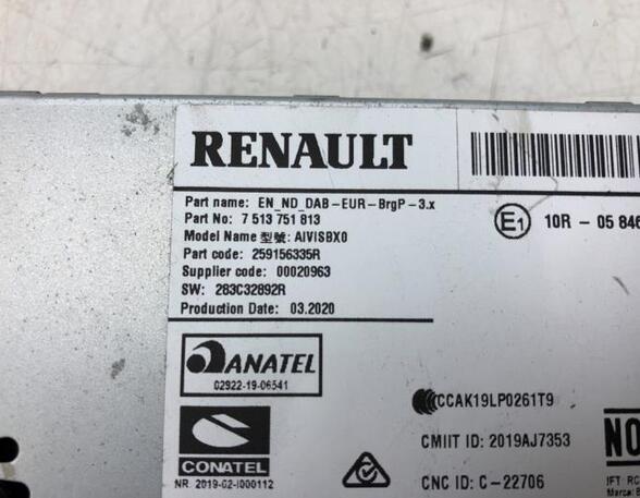 Control unit RENAULT ZOE (BFM_)