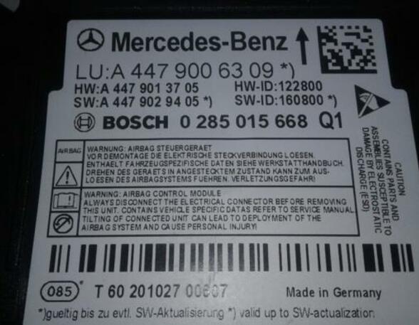 Regeleenheid airbag MERCEDES-BENZ V-Klasse (W447)