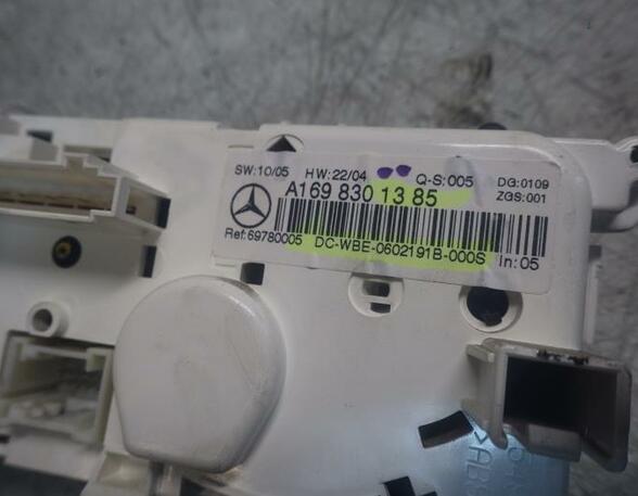 Heating & Ventilation Control Assembly MERCEDES-BENZ A-CLASS (W169)