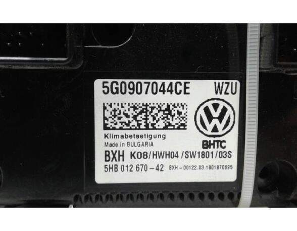 Heating & Ventilation Control Assembly VW GOLF VII (5G1, BQ1, BE1, BE2)