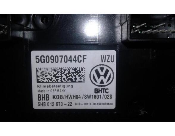 Heating & Ventilation Control Assembly VW GOLF VII (5G1, BQ1, BE1, BE2)