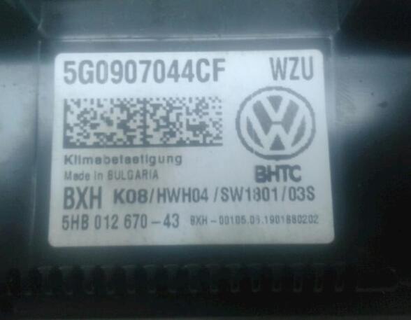 Heating & Ventilation Control Assembly VW GOLF VII (5G1, BQ1, BE1, BE2)