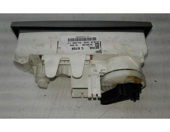 Heating & Ventilation Control Assembly OPEL MERIVA A MPV (X03)