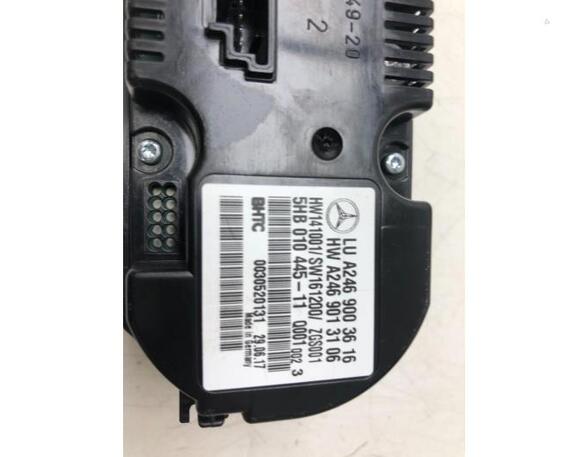 Heating & Ventilation Control Assembly MERCEDES-BENZ B-CLASS (W246, W242), MERCEDES-BENZ A-CLASS (W176)