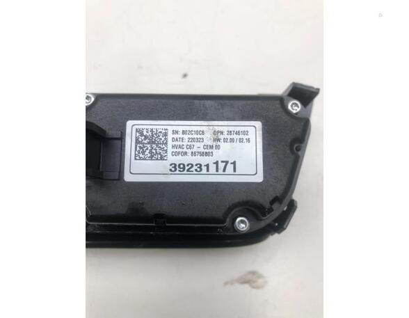 Heating & Ventilation Control Assembly OPEL CORSA F (P2JO)