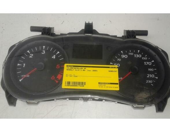 Tachometer (Revolution Counter) RENAULT CLIO III (BR0/1, CR0/1), RENAULT CLIO IV (BH_), RENAULT CLIO II (BB_, CB_)