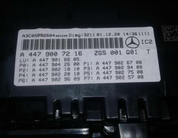 Drehzahlmesser Mercedes-Benz V-Klasse W447 4479007216 P16479835