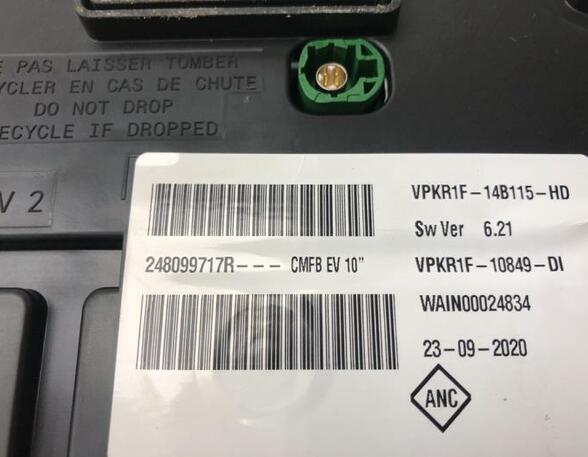 Drehzahlmesser Renault Zoe BFM 248099717R P17501141