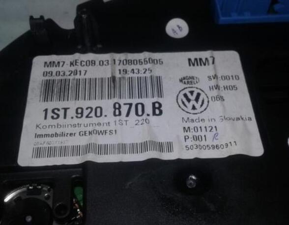 Toerenteller SKODA CITIGO (NF1), SKODA E-CITIGO (NE1)