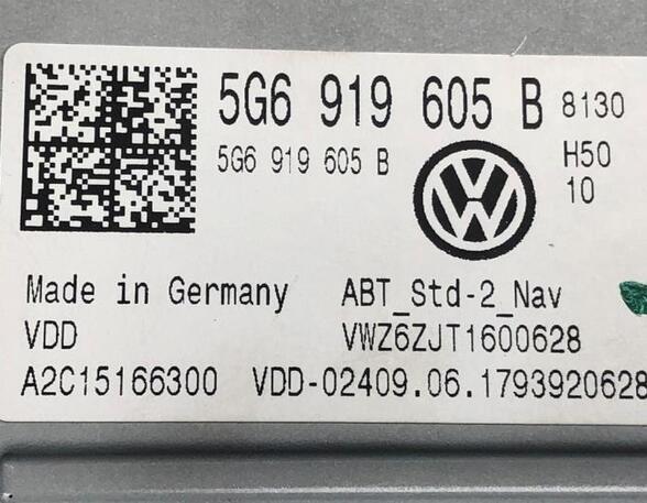 Navigation System VW TOURAN (5T1)