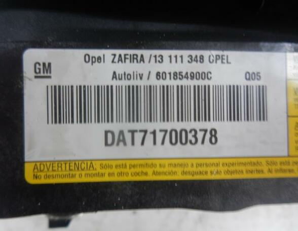 Airbag Fahrer Opel Zafira B A05 13111348 P6724556