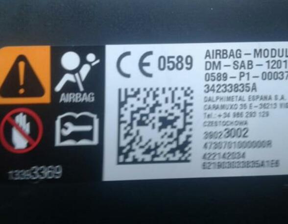 P15941350 Airbag Sitz OPEL Astra K (B16) 39023002