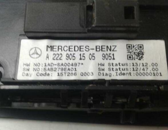 Switch for window winder MERCEDES-BENZ S-CLASS (W221), MERCEDES-BENZ S-CLASS (W222, V222, X222)