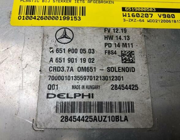 Control unit for engine MERCEDES-BENZ E-CLASS (W212), MERCEDES-BENZ E-CLASS T-Model (S212)