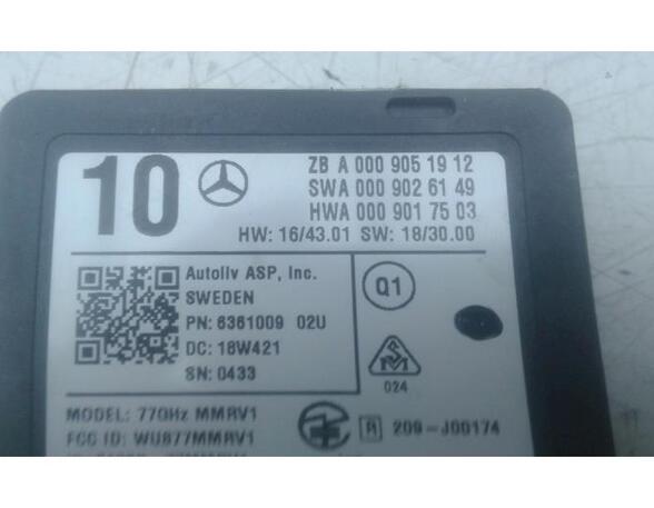 Radar sensor MERCEDES-BENZ GLE (V167), MERCEDES-BENZ GLE Coupe (C167)