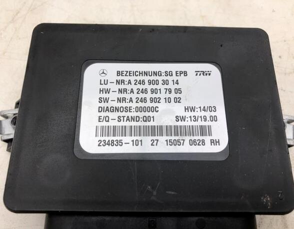 Control unit for fixing brake MERCEDES-BENZ B-CLASS (W246, W242), MERCEDES-BENZ CLS (C257), MERCEDES-BENZ A-CLASS (W176)