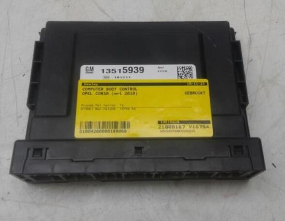 Control unit central electric (BCM) OPEL CORSA E (X15)