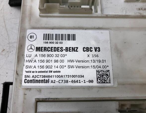 Control unit central electric (BCM) MERCEDES-BENZ CLA Shooting Brake (X117)