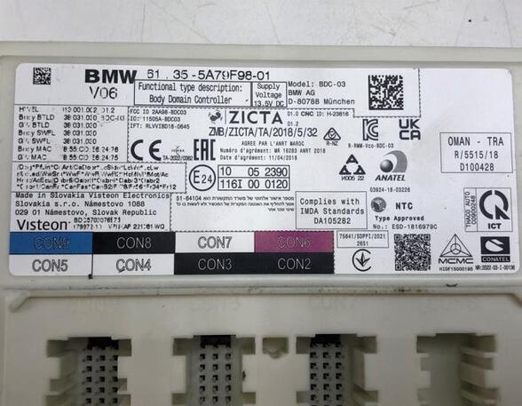 Control unit central electric (BCM) BMW 3 Touring (G21, G81)