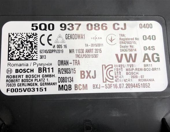 Control unit central electric (BCM) VW PASSAT B8 Variant (3G5, CB5)