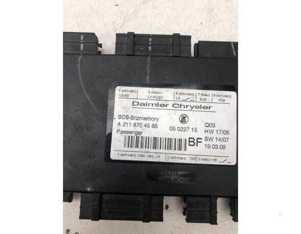 Control unit for seat MERCEDES-BENZ R-CLASS (W251, V251)