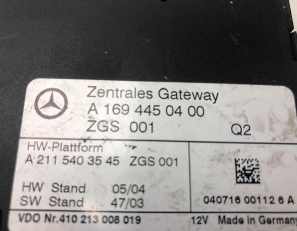 Control unit gateway MERCEDES-BENZ A-CLASS (W169)