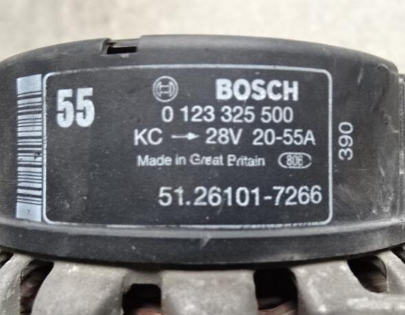 Lichtmaschine (Generator) für MAN TGA 51261017266 Bosch 0123325500 28V-55A 51261017231 51261017233