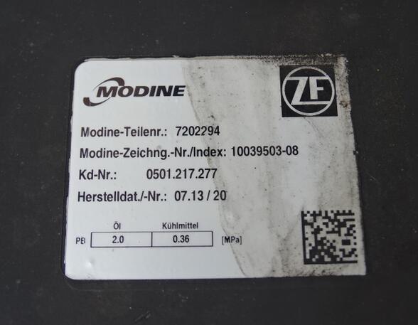 Wärmetauscher (Getriebeölkühler, Ölkühler) Automatikgetriebe für MAN TGS ZF Modeline 7202294 0501217277 0501221839 MAN 81320046441