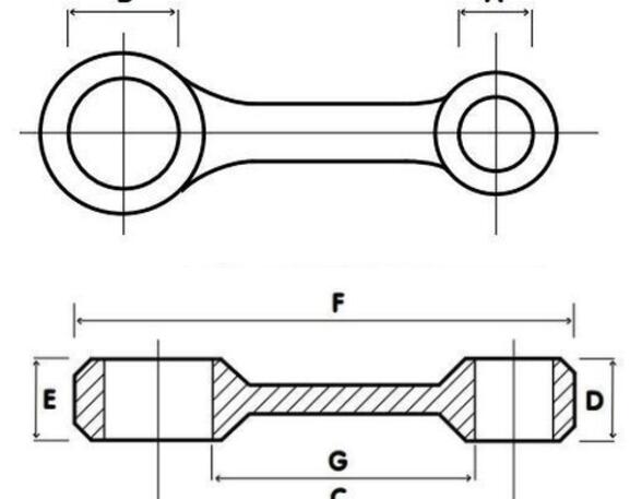 Connecting Rod for Mercedes-Benz Actros MP 4 A4710300120 A4710300220 A4710300020 A4710300320