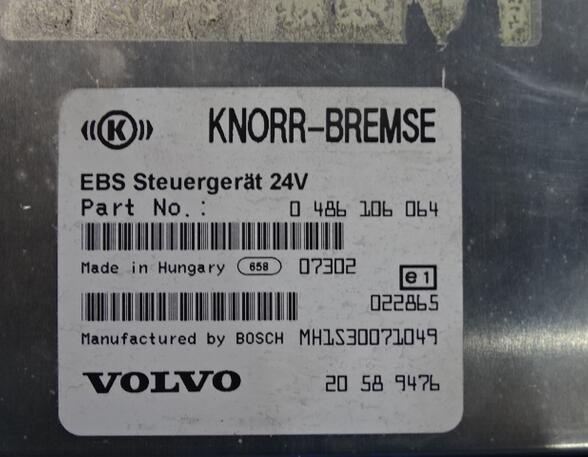 Control Unit Brake / Driving Dynamics for Volvo FH 13 Knorr 0486106064 Volvo 20589476 EBS