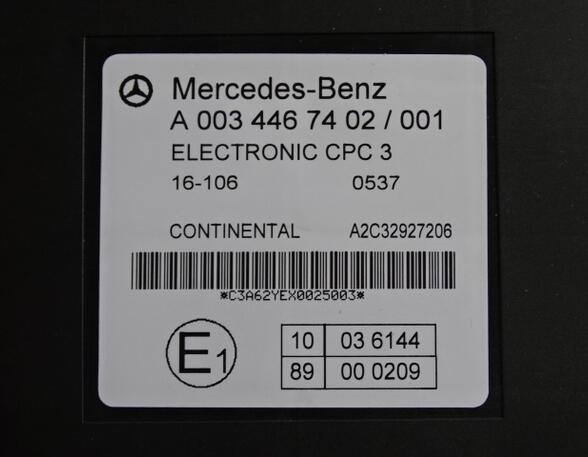 Regeleenheid rem- / voertuigdynamiek voor Mercedes-Benz Actros MP 4 A0034467402 CPC3 ECU Continental A2C32927206