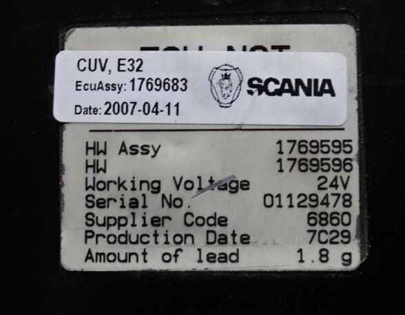 Controller for Scania R - series CUV Scania 1769683 1769595 1769596